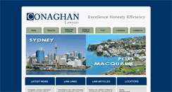 Desktop Screenshot of conaghanlawyers.com.au