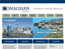 Tablet Screenshot of conaghanlawyers.com.au